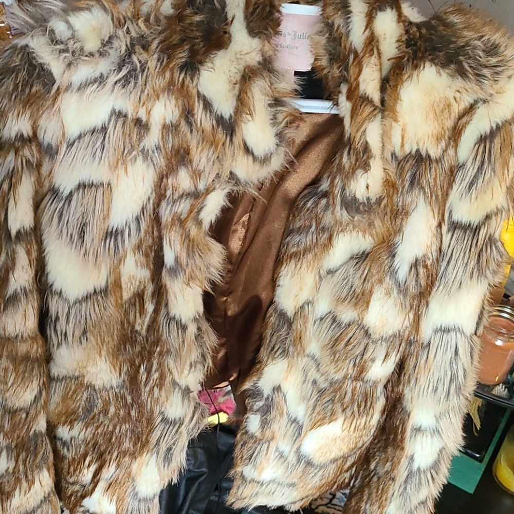 Faux fur jacket